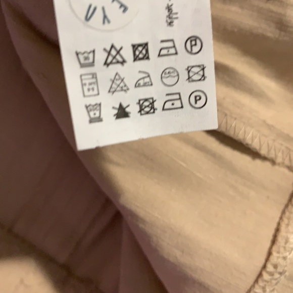 🌹NWT. Zara Sand Cut-out Mini Dress. Size M. - Picture 10 of 10